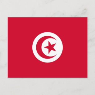 Carte Postale Drapeau tunisien