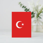 Carte Postale Drapeau turc (Debout devant)