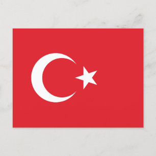 Carte Postale Drapeau turc