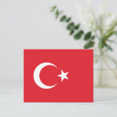 Carte Postale Drapeau turc (Debout devant)