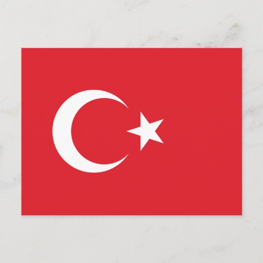 Carte Postale Drapeau turc (Devant)
