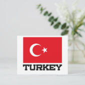 Carte Postale Drapeau turc (Debout devant)