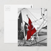 Carte Postale Drapeau turc - Al Sancak (Devant / Derrière)