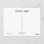 Carte Postale Drapeau turc en détresse (Dos)
