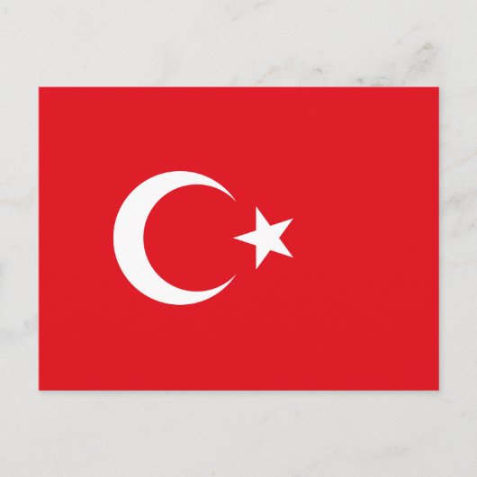 Carte Postale Drapeau turc (Turquie) (Devant)