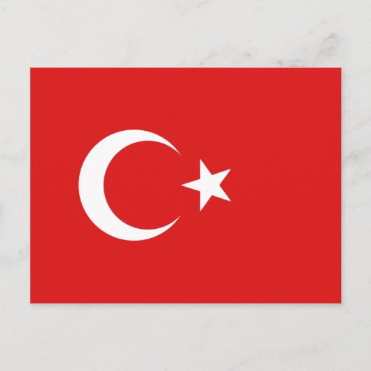 Carte postale Drapeau Turquie (Devant)