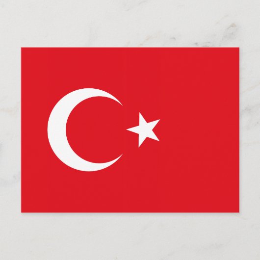 Carte postale Drapeau Turquie (Devant)