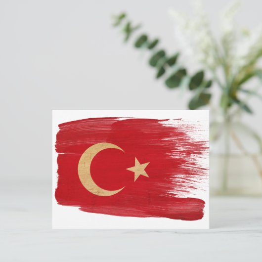 Carte postale Drapeau Turquie (Debout devant)