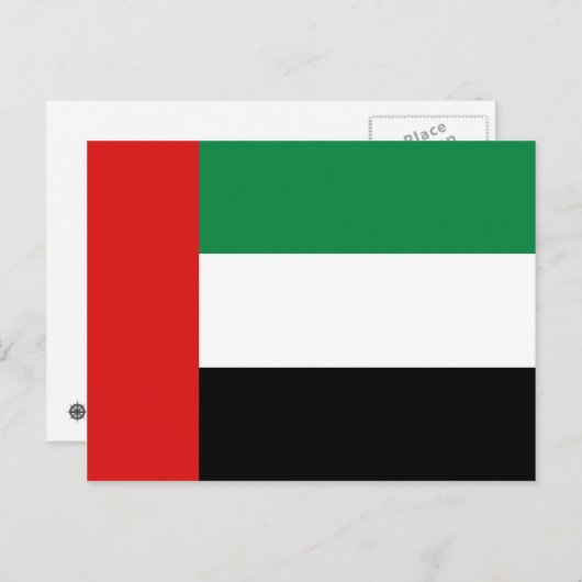 Carte postale Drapeau UAE (Devant / Derrière)