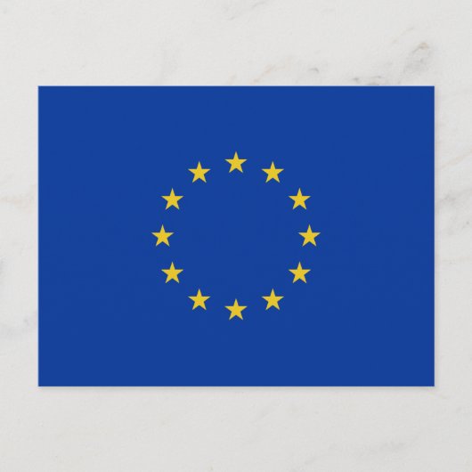 Carte Postale Drapeau UE (Devant)