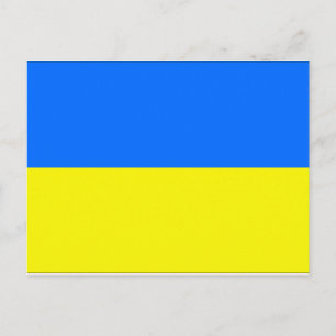 Carte Postale Drapeau Ukraine