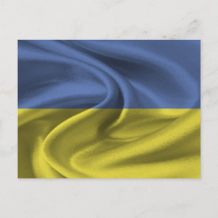 Carte Postale Drapeau Ukraine