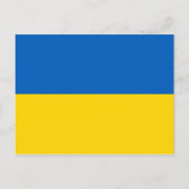 Carte Postale Drapeau Ukraine (Devant)