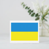 Carte postale drapeau ukrainien (Debout devant)
