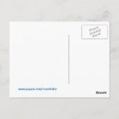 Carte Postale Drapeau ukrainien avec poing pour la LIBERTÉ (Dos)