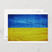 Carte Postale Drapeau ukrainien stylisé (Devant / Derrière)