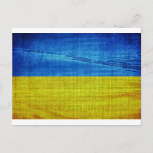 Carte Postale Drapeau ukrainien stylisé (Devant)