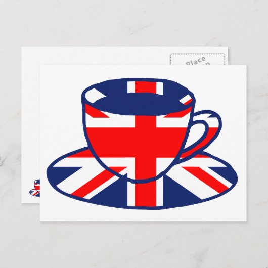 Carte Postale Drapeau Union Jack (Devant / Derrière)