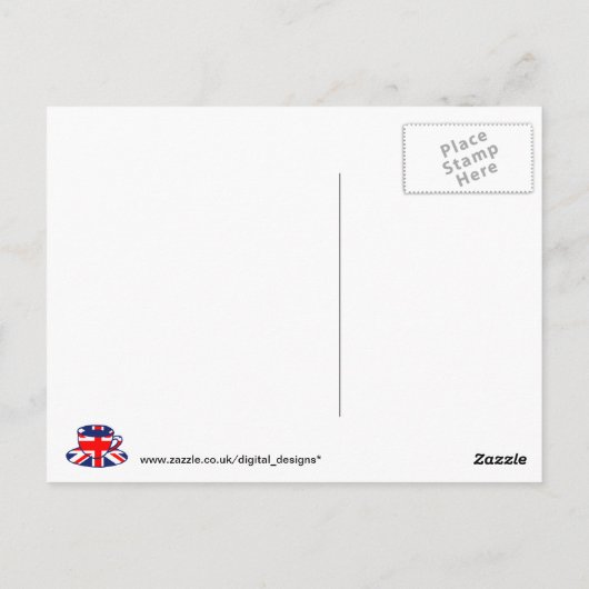 Carte Postale Drapeau Union Jack (Dos)