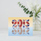 Carte postale drapeau Union Jack Angleterre 2013 (Debout devant)