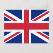 Carte Postale Drapeau Union Jack du Royaume-Uni - Version authen (Devant)