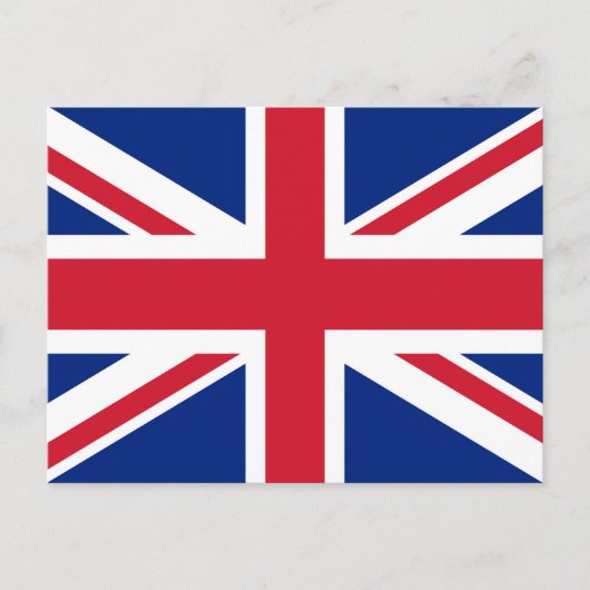 Carte Postale Drapeau Union Jack du Royaume-Uni - Version authen (Devant)