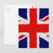 Carte Postale Drapeau Union Jack national pays (Devant / Derrière)