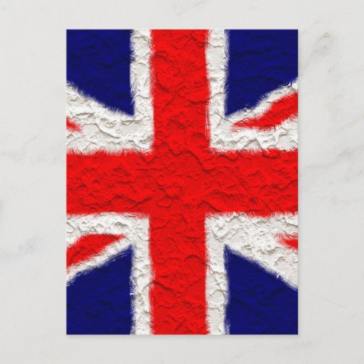 Carte Postale Drapeau Union Jack national pays (Devant)