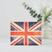 Carte Postale Drapeau Union Jack vintage (Debout devant)