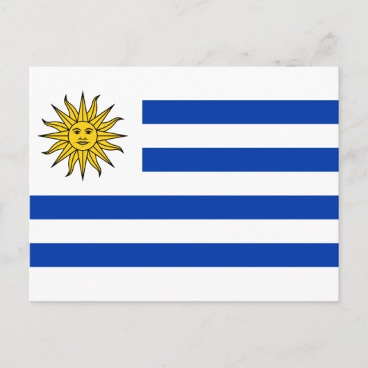 Carte Postale drapeau uruguay (Devant)
