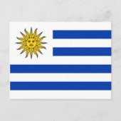 Carte Postale drapeau uruguay (Devant)