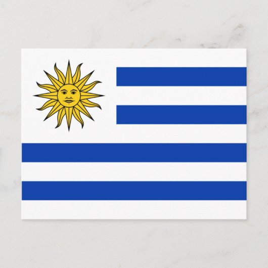 Carte Postale drapeau uruguay (Devant)