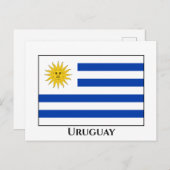 Carte Postale Drapeau uruguayen (Devant / Derrière)