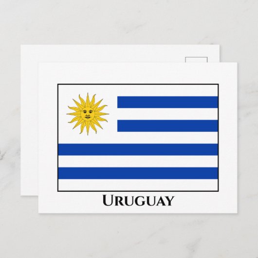 Carte Postale Drapeau uruguayen (Devant / Derrière)