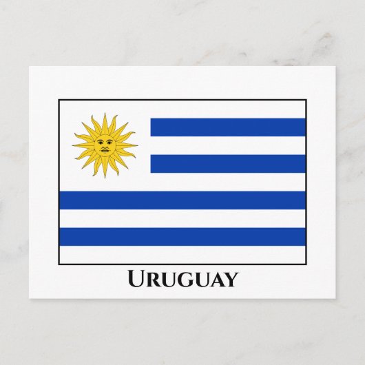 Carte Postale Drapeau uruguayen (Devant)