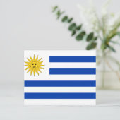 Carte postale drapeau uruguayen (Debout devant)