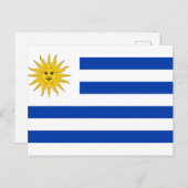 Carte postale drapeau uruguayen (Devant / Derrière)