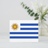 Carte Postale Drapeau uruguayen (Uruguay) (Debout devant)