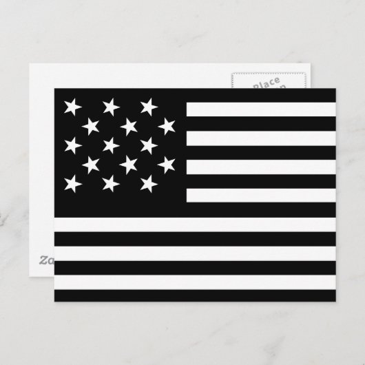 Carte Postale Drapeau US 15 Étoiles (Devant / Derrière)