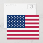 Carte Postale drapeau usa (Devant / Derrière)