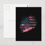 Carte Postale Drapeau USA (Devant / Derrière)