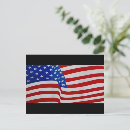 Carte Postale drapeau usa (Debout devant)