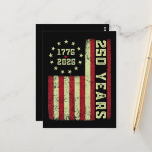 Carte Postale Drapeau USA 250e anniversaire