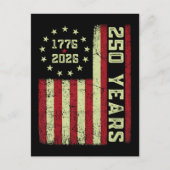 Carte Postale Drapeau USA 250e anniversaire (Devant)