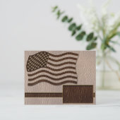 Carte Postale Drapeau USA Soft en cuir (Debout devant)