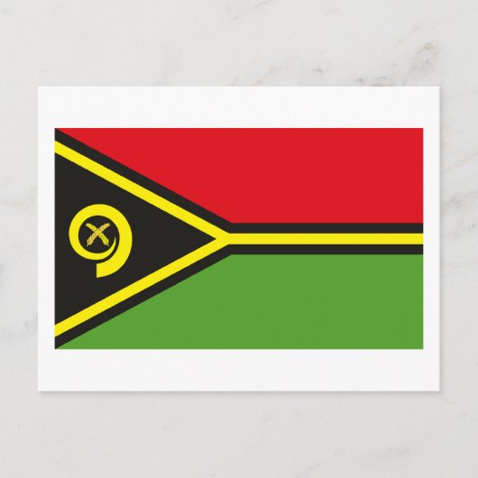 Carte postale drapeau Vanuatu (Devant)