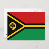 Carte postale drapeau Vanuatu (Devant / Derrière)