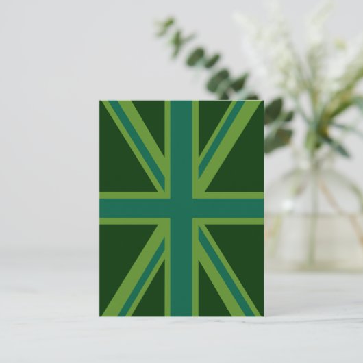 Carte Postale Drapeau vert Union Jack (Debout devant)