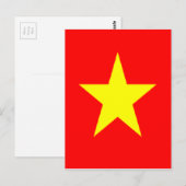Carte Postale drapeau vietnam (Devant / Derrière)
