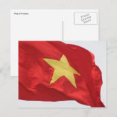 Carte Postale drapeau vietnam (Devant / Derrière)